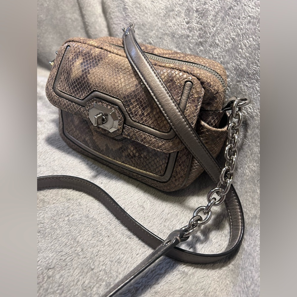 Coach Campbell Exotic Leather Python Crossbody Bag - image 2